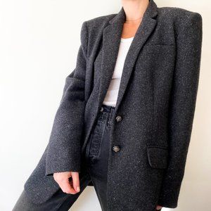 Vintage Ralph Lauren Charcoal Wool Blazer